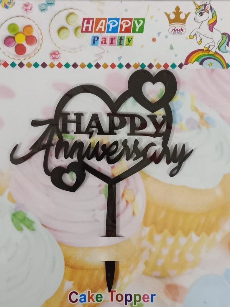 happy anniversary topper