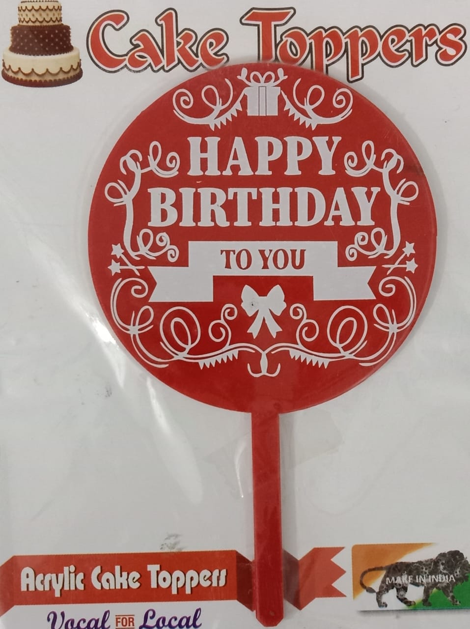 red happy birthday