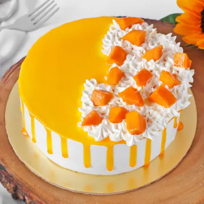 eggless mango cake