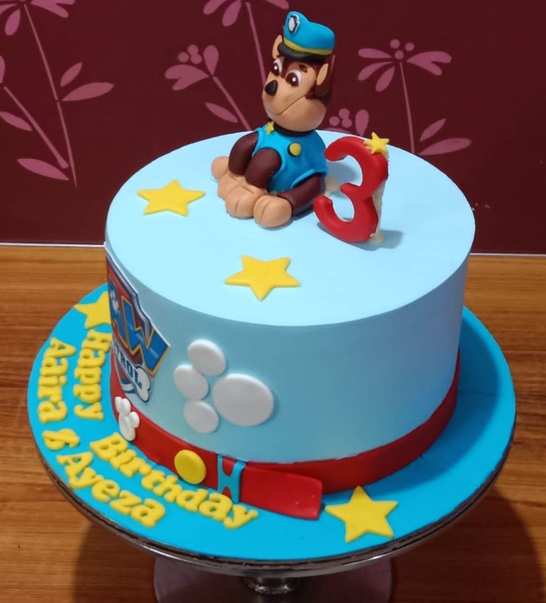 paw petrol birthday cake