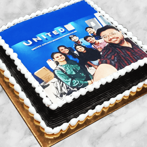 photo print cake design