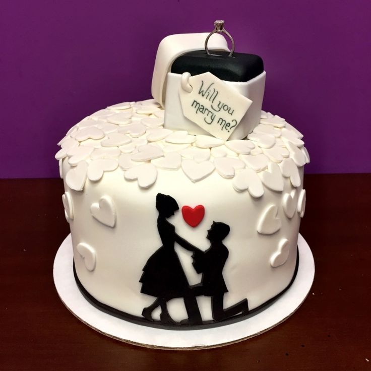 proposal engagement cake