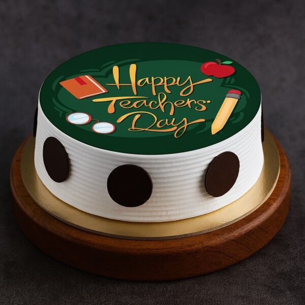 Teachers’ Day Chocolate Polka Dot Cake