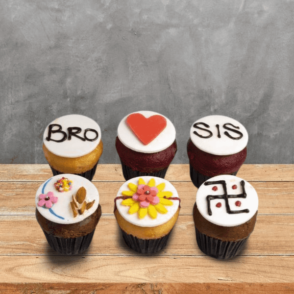 cup cakes for rakhi set of 6