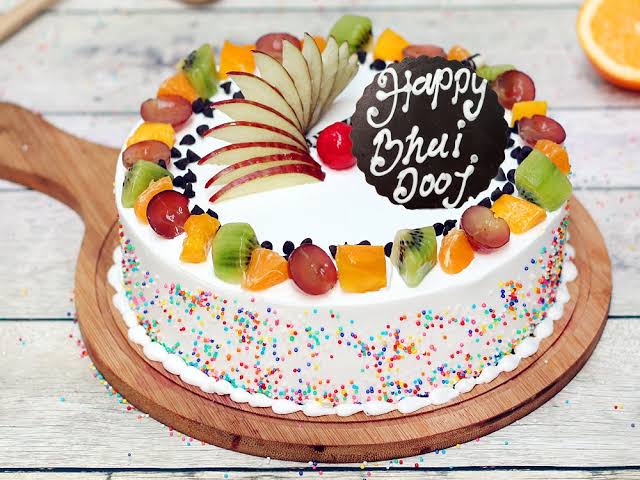 bhai dooj mixed fruit cake