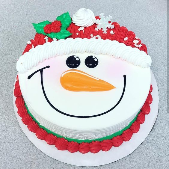 santa face cake