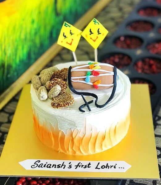first lohri celebration cake