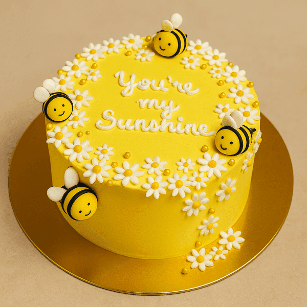 Honey Bee Theme Cake