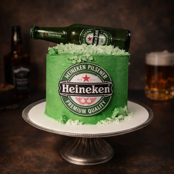 heineken birthday cake