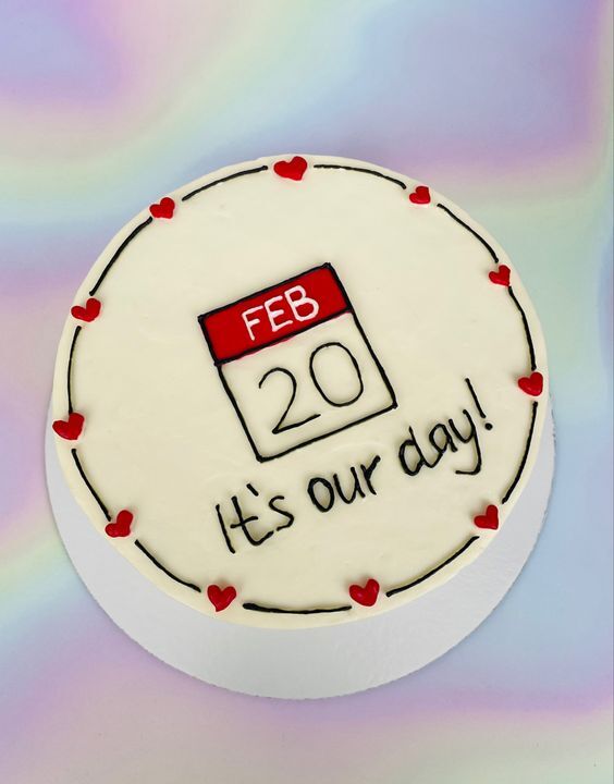 Anniversary Bento Cake Design