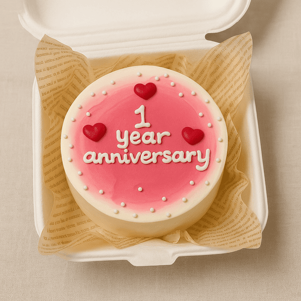 1st anniversary sweetheart bento cake