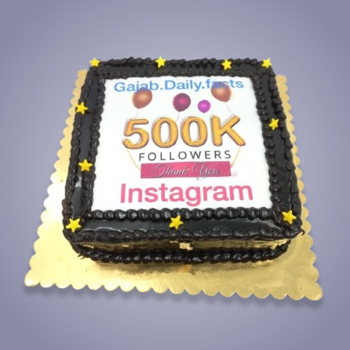 500K Instagram followers milestone cake