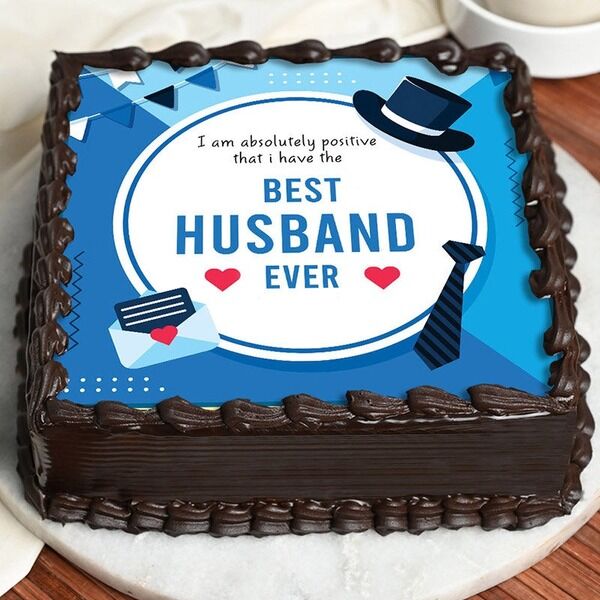 best husband ever photo cake