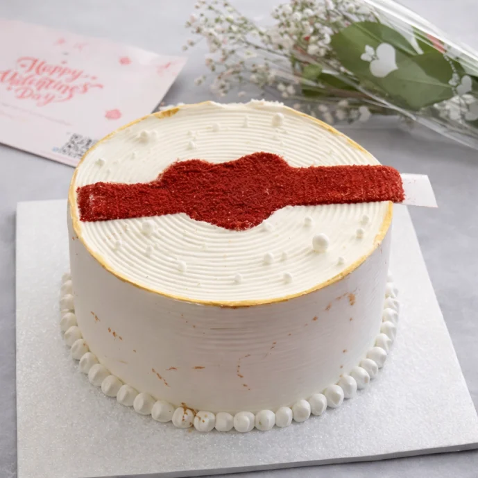 kiss me valentine secret reveal cake