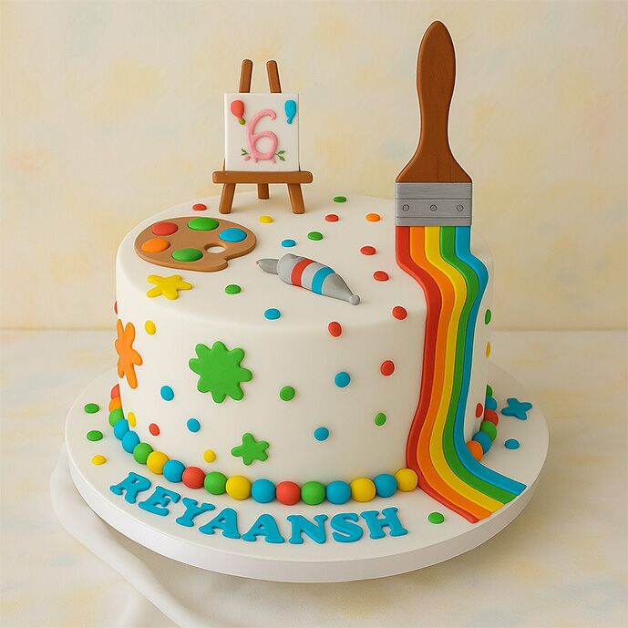 Canvas of Colors Cake