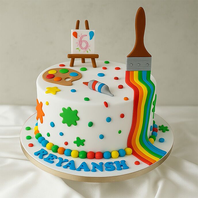 Canvas of Colors Cake