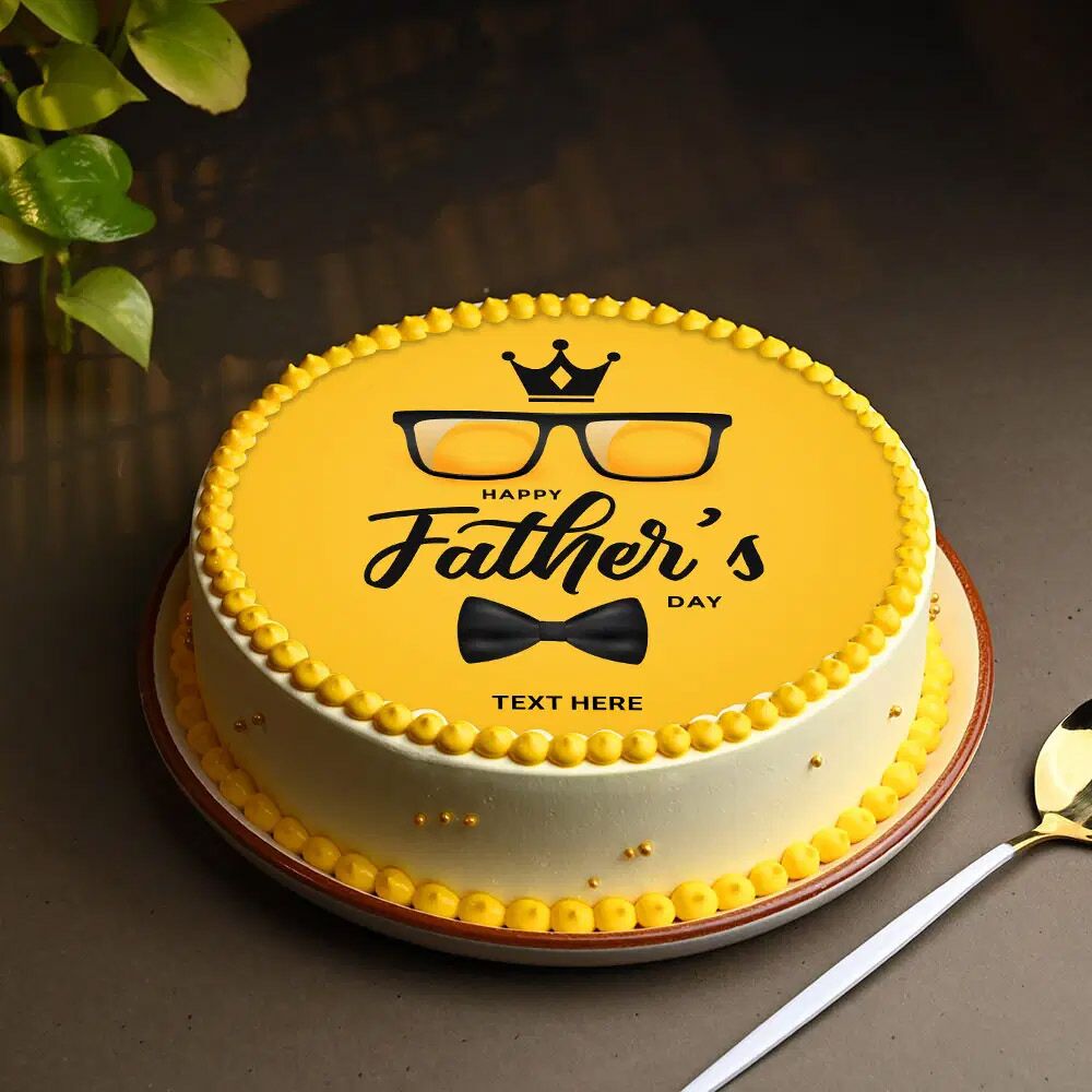 Fathers Day Special Delightful Photo Cake
