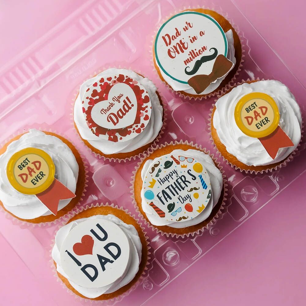 personalised fathers day cupcakes
