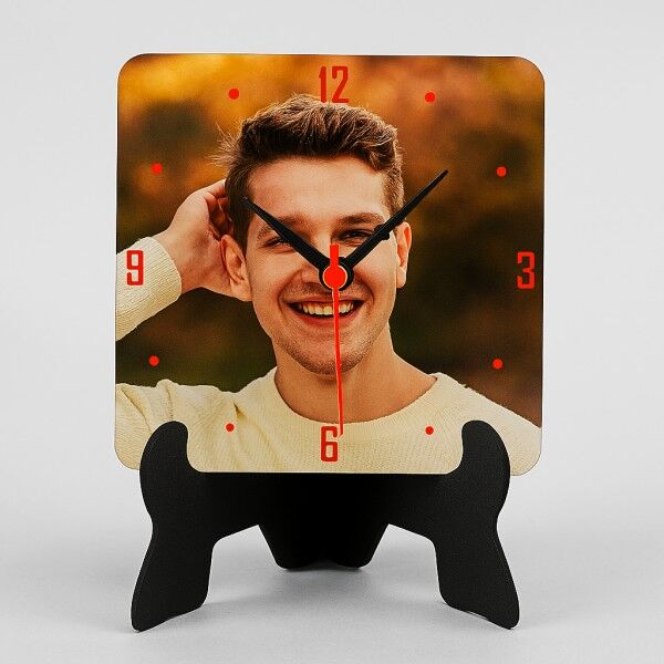 Personalised Table Clock For Him