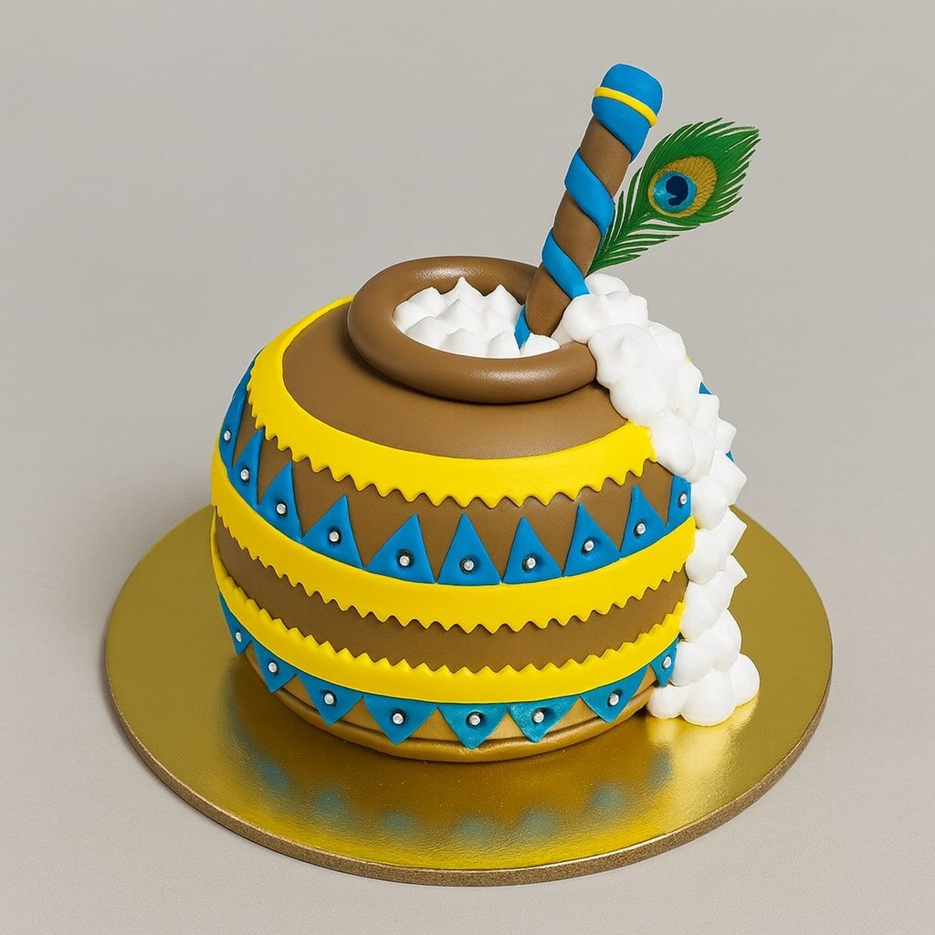 matka style krishna cake