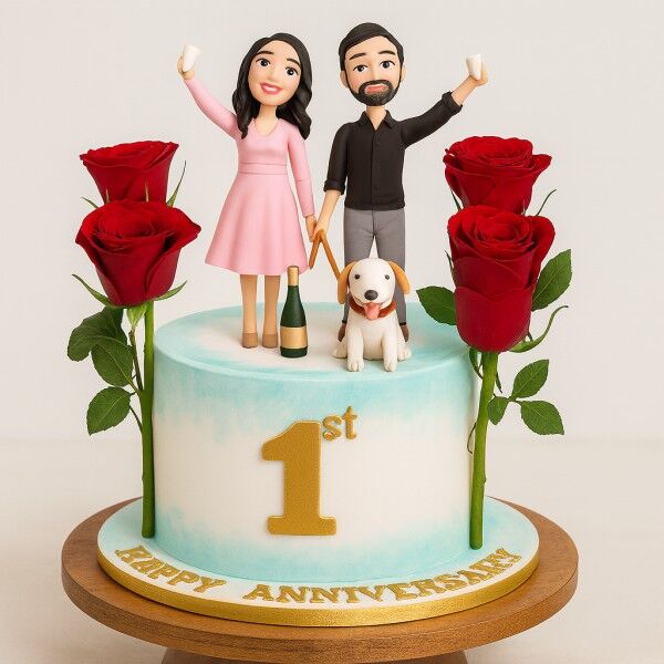 cheers to one year cake