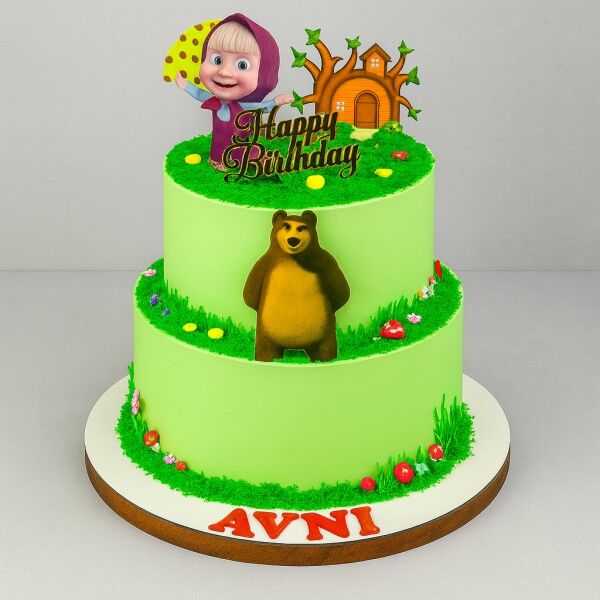 masha and the bear cake 2 layer