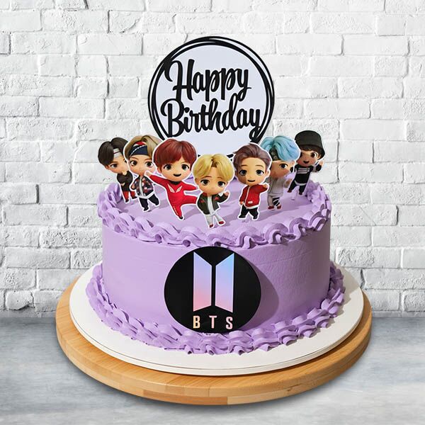 bts chibi birthday cake