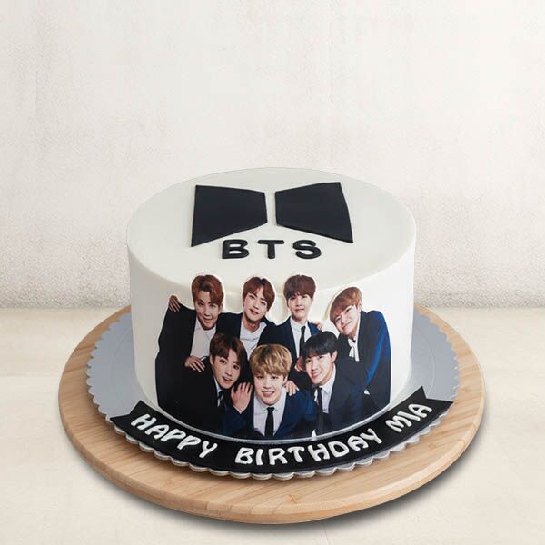 bts photo theme cake