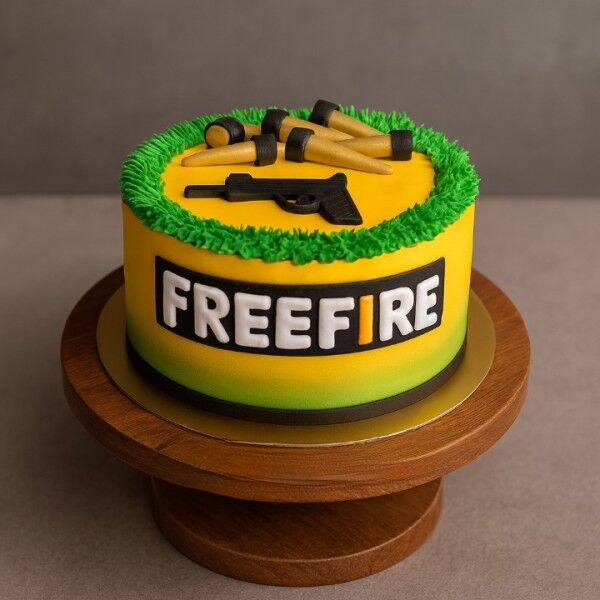 free fire gamer cake