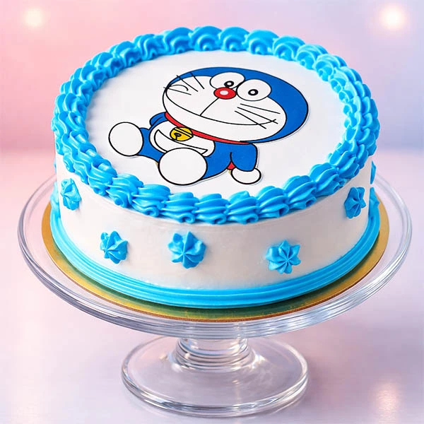 doraemon print cake