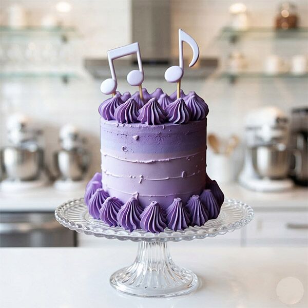 Musical Notes Theme Cake
