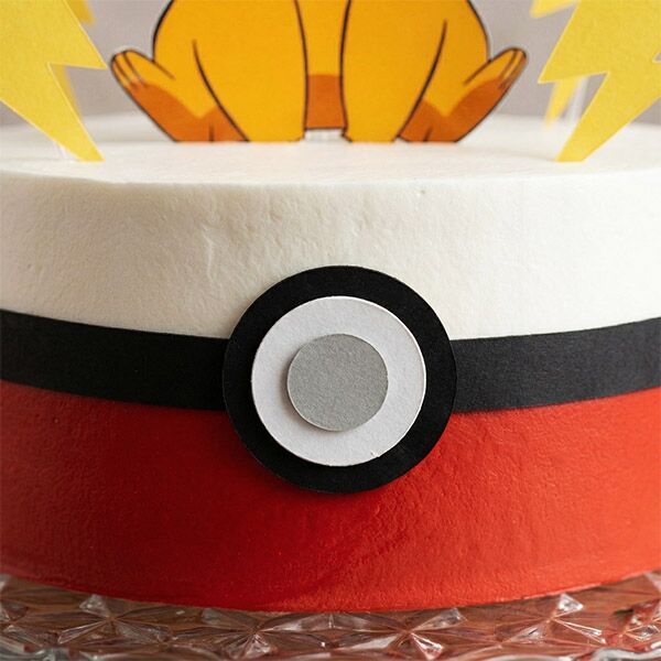 pikachu lightning theme cake front view