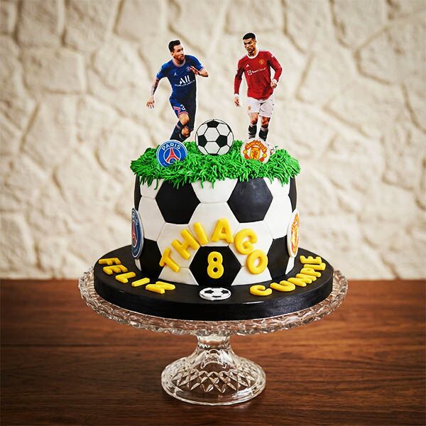 ronaldo and messi cake