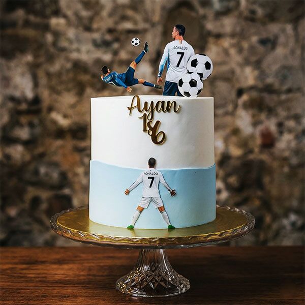 Ronaldo Bicycle Kick Cake