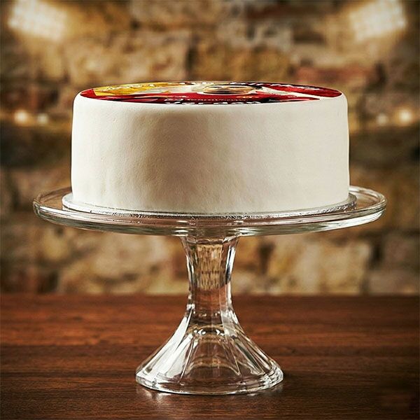 ronaldo photo print cake front view