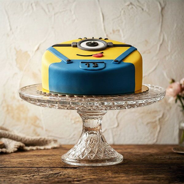 single eye minion cake front view