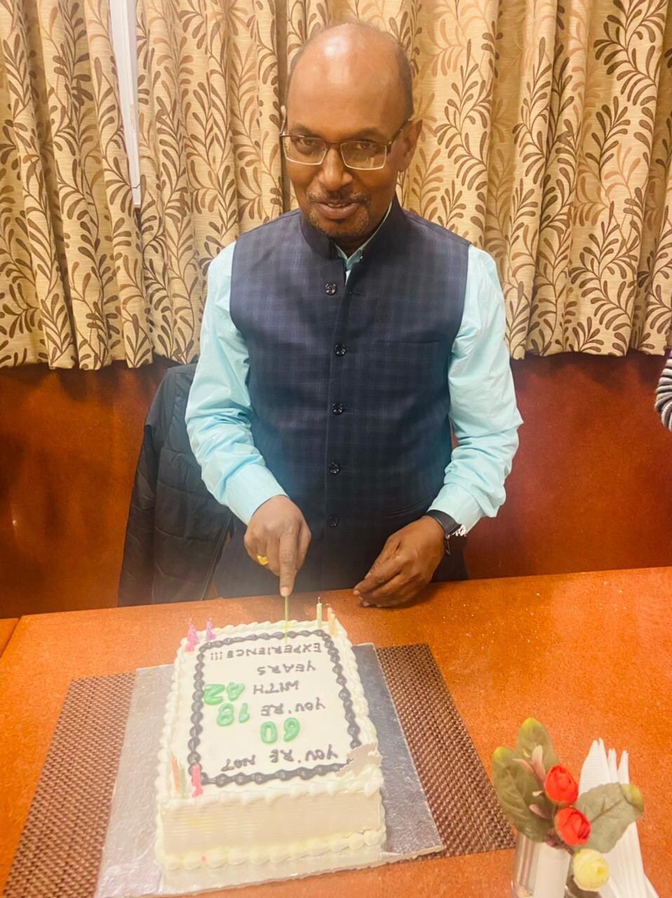 60th birthday cake customer photo