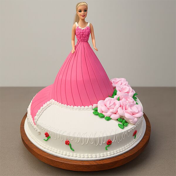 Floral Barbie Gown Cake