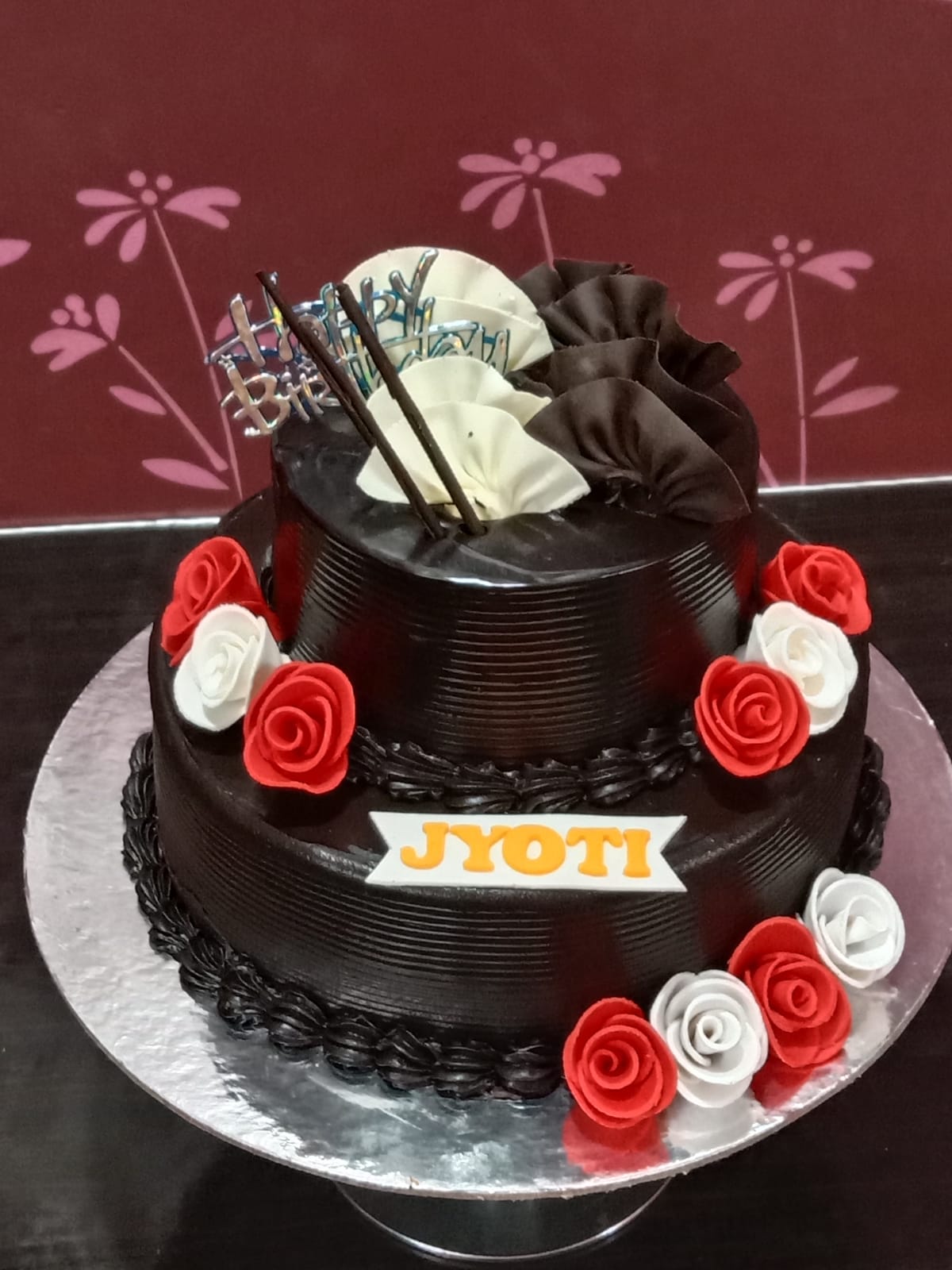 2 tier chocolate truffle cake