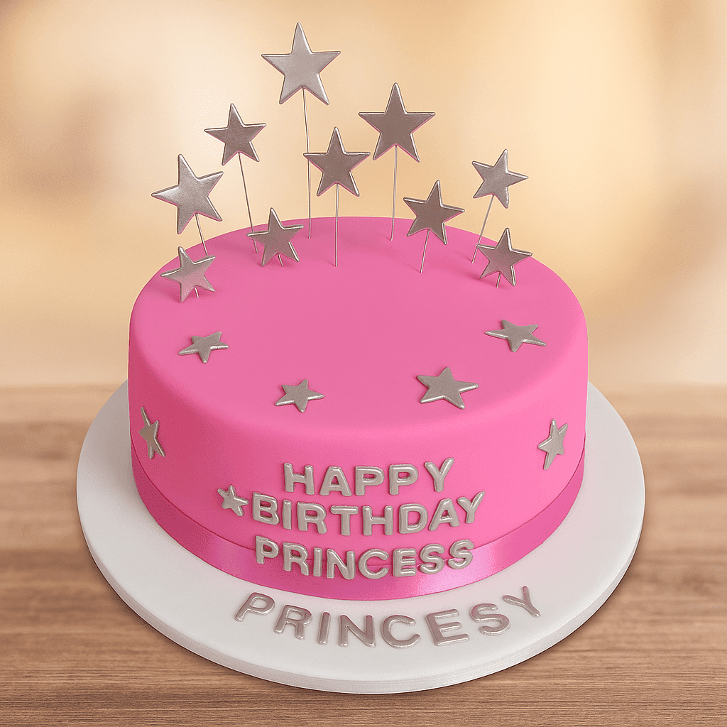 Star Themed Birthday Cake