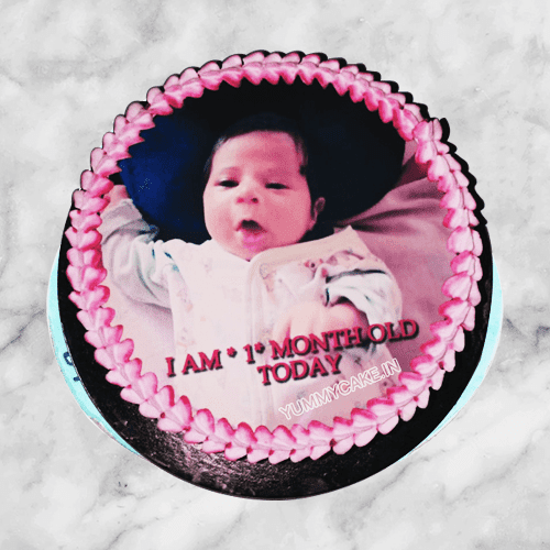 1st month birthday cake