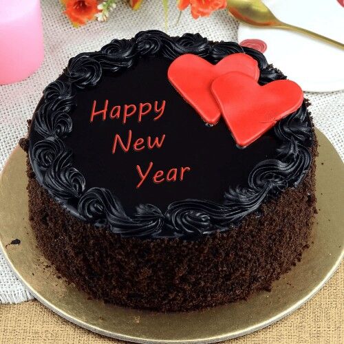 new-year-chocolate-truffle-cake