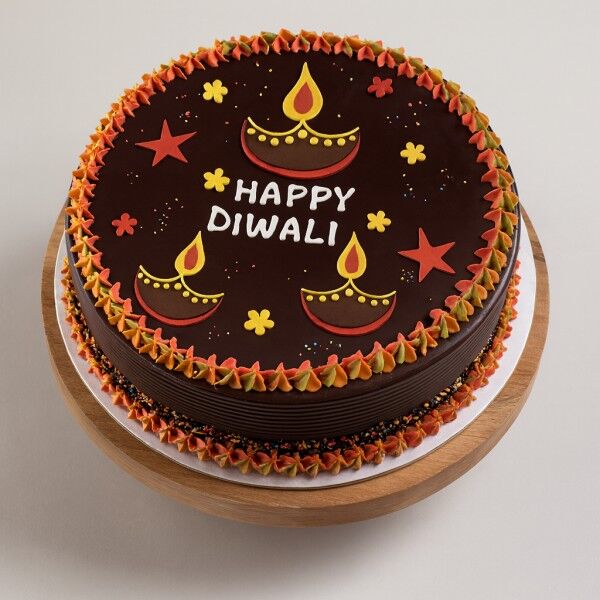 Diwali Special Diya Cake