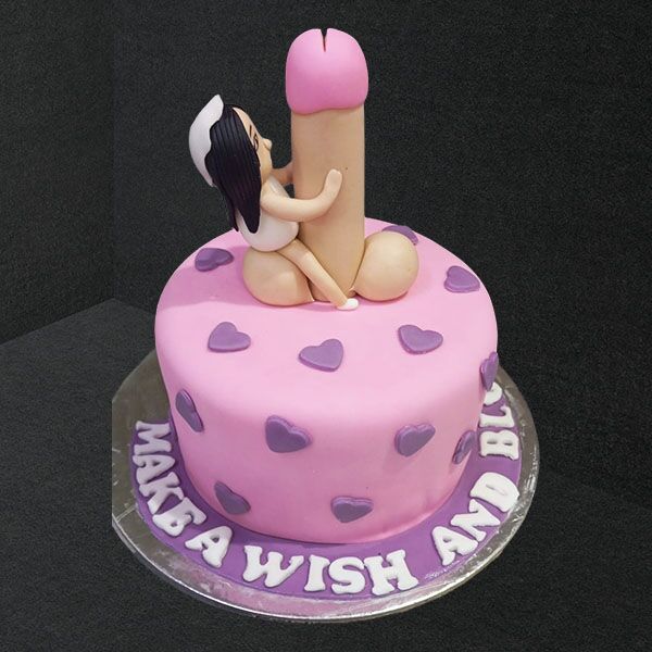 naughty bachelor party cake