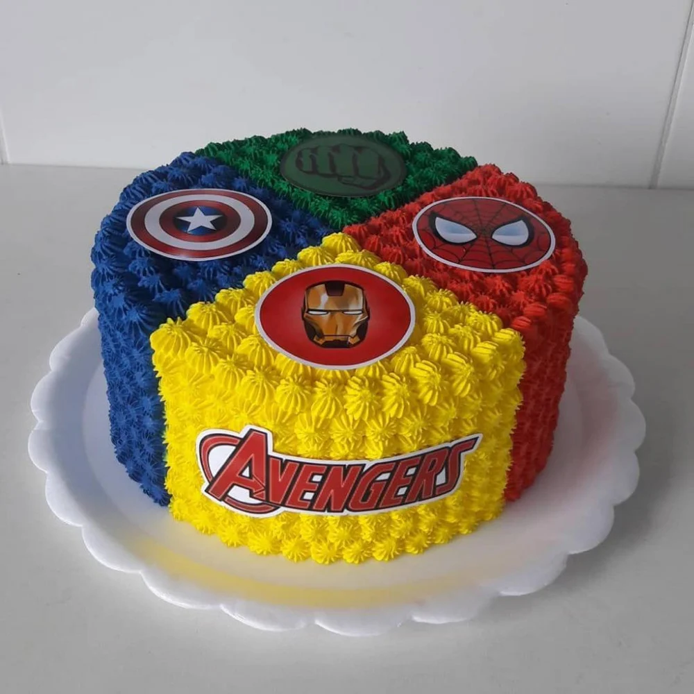 simple avengers cake
