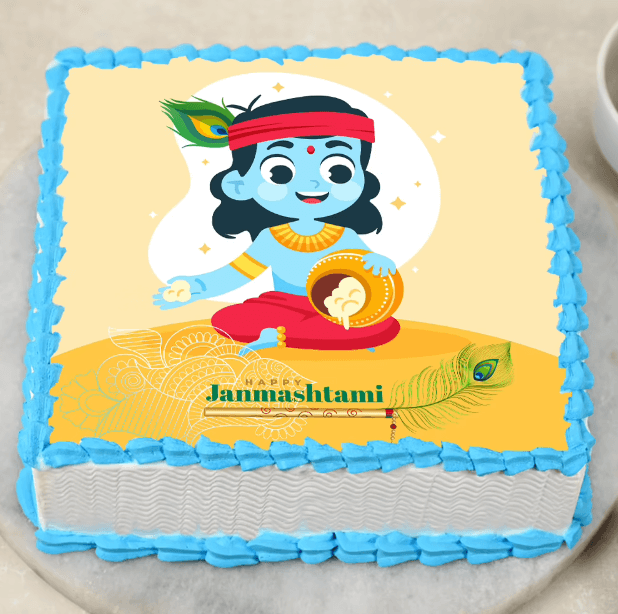 laddu gopal janmashtami cake