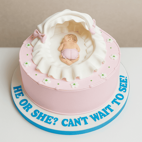 Welcome New Born Baby Cake