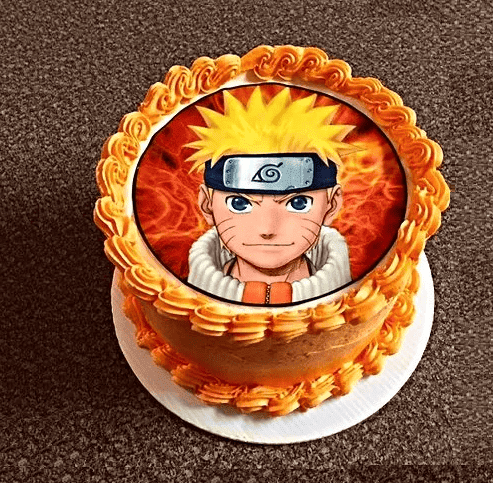 naruto photo cake design