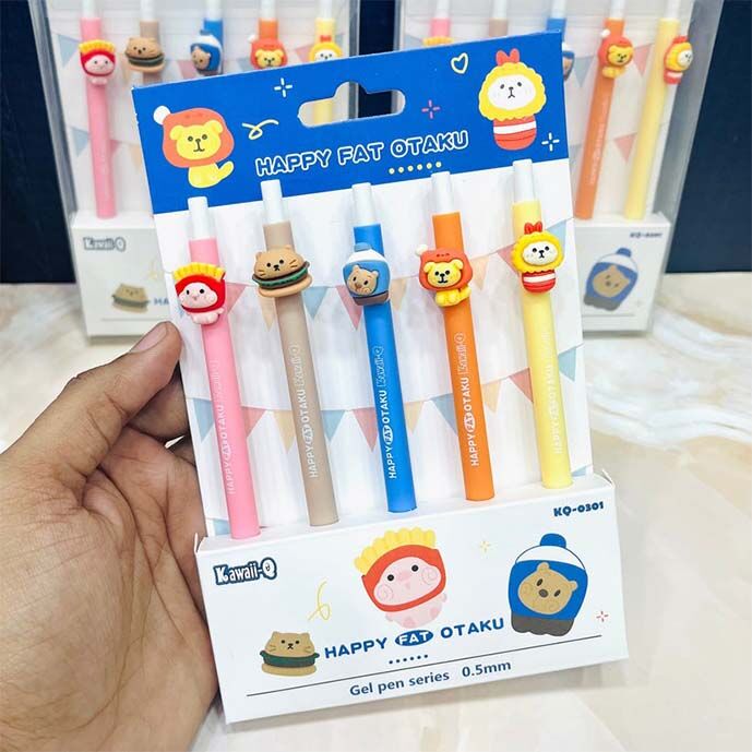 Jungle Animal theme Gel pen set of 5