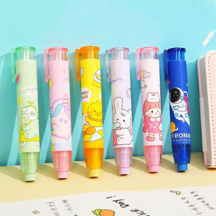 Kawaii Retractable Sliding Pen Eraser
